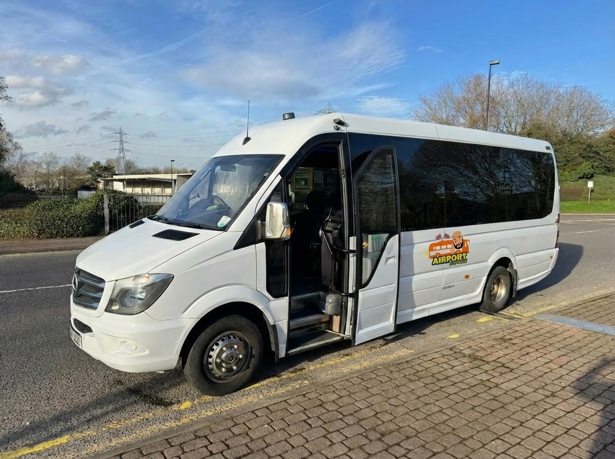 16 Seater Mercedes Sprinter Minibus Hire UK – Long Distance & Airport Transfers